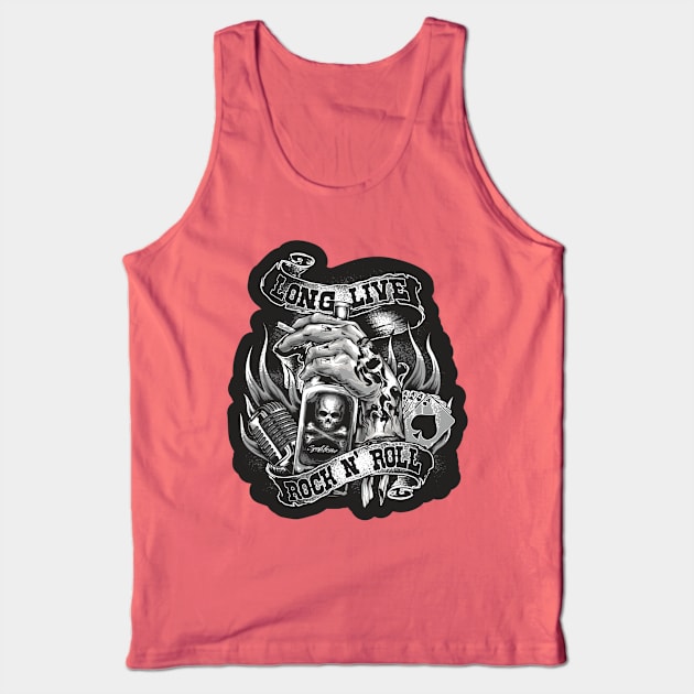 Long Live Rock n'  Roll Tank Top by Merilinwitch